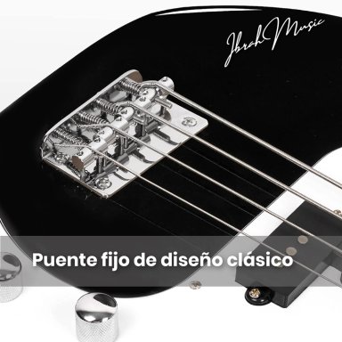 BAJO ELE CTRICO IBRAH 4 CUERDAS + AMPLIFICADOR 20W + ACCES - 5