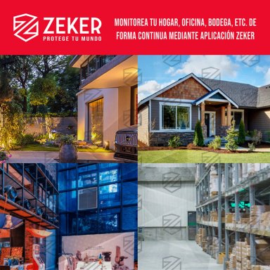 CAMARA DE SEGURIDAD 5G ZEKER DOBLE 4MP EXTERIOR IMPERMEABLE - 9