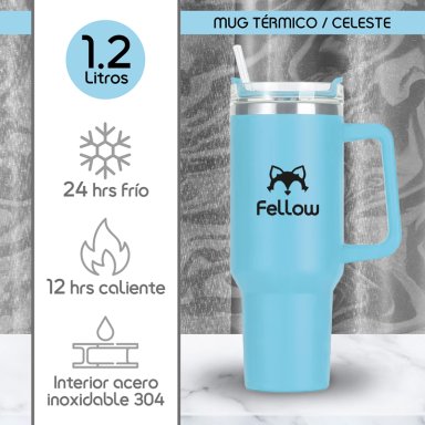 VASO TERMICO 1.2LTS ELECTRA BY FELLOW MUG TUMBLR + BOMBILLA - 2