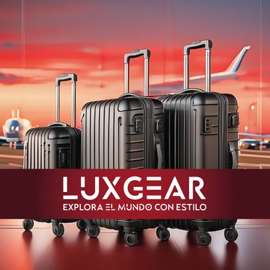 MALETAS 10 15 23KG LUXGEAR SET X3 MALETAS VIAJE ANTIGOLPES - 9