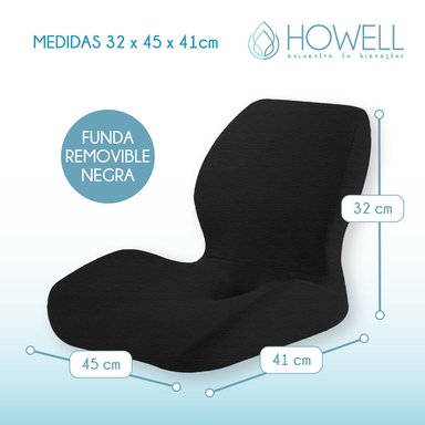 COJÍN HOWELL ORTOPÉDICO ASIENTO Y ESPALDA LUMBAR 2 EN 1 - 3
