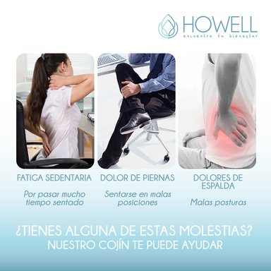 COJÍN HOWELL ORTOPÉDICO ASIENTO Y ESPALDA LUMBAR 2 EN 1 - 6