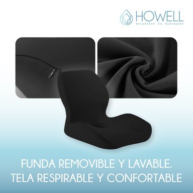 COJÍN HOWELL ORTOPÉDICO ASIENTO Y ESPALDA LUMBAR 2 EN 1 - 8