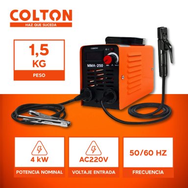 SOLDADORA INVERTER COLTON 4KW 220V + ACCESORIOS - 3