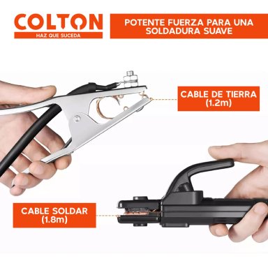 SOLDADORA INVERTER COLTON 4KW 220V + ACCESORIOS - 6