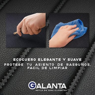FUNDA CUBRE ASIENTO GALANTA ECOCUERO SET 5 ASIENTOS LUXURY - 5