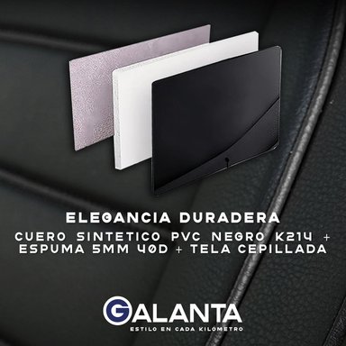 FUNDA CUBRE ASIENTO GALANTA ECOCUERO SET 5 ASIENTOS LUXURY - 6