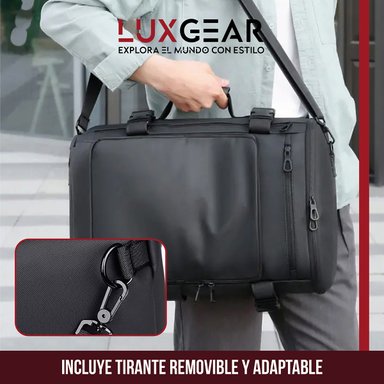MOCHILA NOTEBOOK ANTIRROBO LUXGEAR SLEEK IMPERMEABLE 3 EN 1 - 4