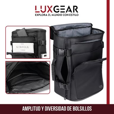 MOCHILA NOTEBOOK ANTIRROBO LUXGEAR SLEEK IMPERMEABLE 3 EN 1 - 5