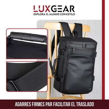 MOCHILA NOTEBOOK ANTIRROBO LUXGEAR SLEEK IMPERMEABLE 3 EN 1 - 7