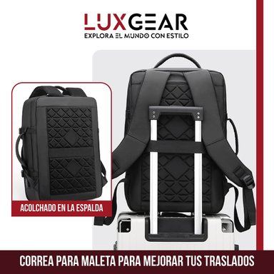 MOCHILA NOTEBOOK VIAJE LUXGEAR ELITE IMPERMEABLE EJECUTIVA - 6