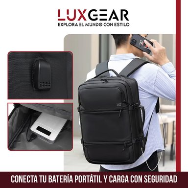 MOCHILA NOTEBOOK VIAJE LUXGEAR ELITE IMPERMEABLE EJECUTIVA - 8