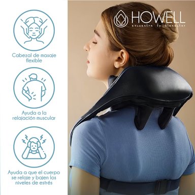 MASAJEADOR HOWELL CUELLO INALÁMBRICO V5 CERVICAL ESPALDA - 2