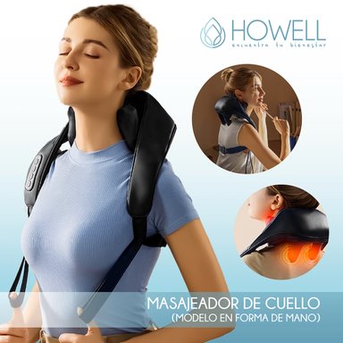 MASAJEADOR HOWELL CUELLO INALÁMBRICO V5 CERVICAL ESPALDA - 9