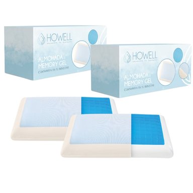 ALMOHADA GEL ORTOPE DICA VISCO HOWELL MEMORY 60X40CM SET X2 - 1