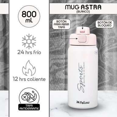 TERMO BOTELLA TERMICA ASTRA BY FELLOW MUG CAFE AGUA 800ML - 2