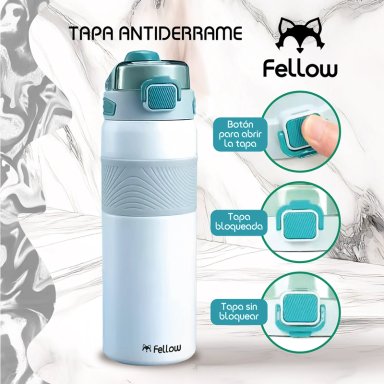 TERMO BOTELLA TERMICA TAURI BY FELLOW MUG AGUA CAFE 800ML - 3