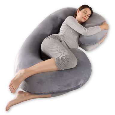COJÍN HOWELL MATERNAL LACTANCIA EMBARAZADAS ALMOHADA BABYNEST GRIS - 1