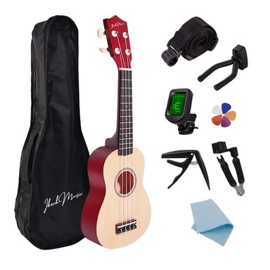 UKELELE SOPRANO CONCIERTO IBRAH 21 PULGADAS + ACCESORIOS - 1