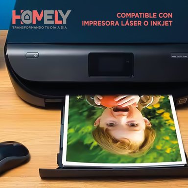 PAPEL FOTOGRÁFICO HOMELY A4 DOBLE FAZ CAMARA FOTO 50 UNIDAD - 6