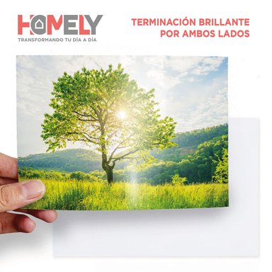 PAPEL FOTOGRÁFICO HOMELY A4 DOBLE FAZ CAMARA FOTO 50 UNIDAD - 7