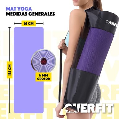 MAT YOGA TPE 6MM OVERFIT ALFOMBRA ALFOMBRA PILATES BICOLOR - 2