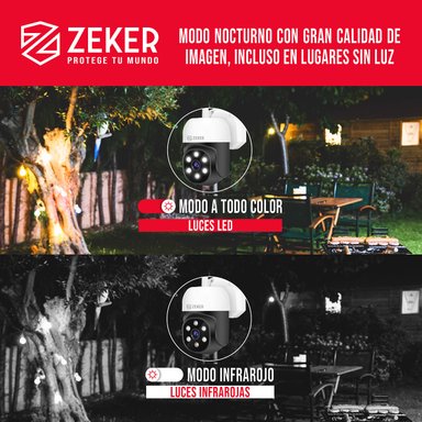 KIT NVR CAMARAS ZEKER SEGURIDAD FHD 1080P + DISCO DURO 500GB - 6