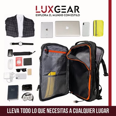 MOCHILA MALETA VIAJE CABINA LUXGEAR NOTEBOOK IMPERMEABLE 48L - 7