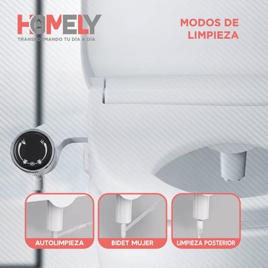 BIDET DUCHA HOMELY WC INODORO SET UNIVERSAL FLUJO AJUSTABLE - 4