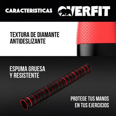 SET MANCUERNAS + BARRA + KETTLEBELL UNIBLES OVERFIT 30KG - 7