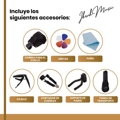 UKELELE SOPRANO CONCIERTO 21 PULGADAS IBRAH + ACCESORIOS - 3