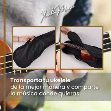 UKELELE SOPRANO CONCIERTO 21 PULGADAS IBRAH + ACCESORIOS - 4