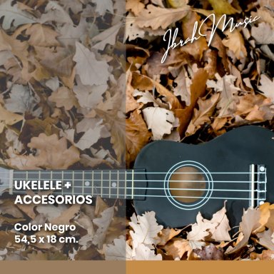 UKELELE SOPRANO CONCIERTO 21 PULGADAS IBRAH + ACCESORIOS - 9