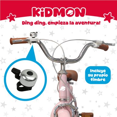 BICICLETA INFANTIL ARO 16 KIDMON RUEDAS DE APRENDIZAJE NIÑA - 7