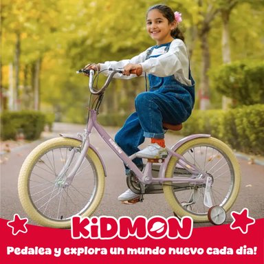 BICICLETA INFANTIL ARO 16 KIDMON RUEDAS DE APRENDIZAJE NIÑA - 9
