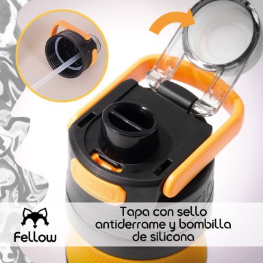 TERMO BOTELLA TERMICA 580ML TAURI BY FELLOW MUG CAFE AGUA - 5