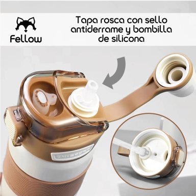 TERMO BOTELLA TERMICA TAURI BY FELLOW MUG AGUA CAFE 800ML - 5