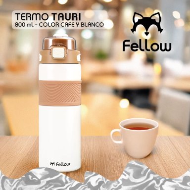 TERMO BOTELLA TERMICA TAURI BY FELLOW MUG AGUA CAFE 800ML - 8