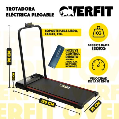 TROTADORA 2 HP OVERFIT CAMINADORA ELECTRICA PLEGABLE 10 KM/H - 2