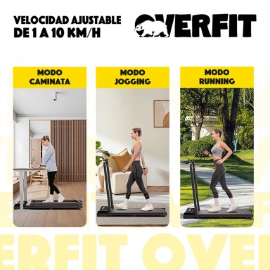 TROTADORA 2 HP OVERFIT CAMINADORA ELECTRICA PLEGABLE 10 KM/H - 6