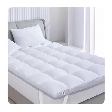 TOPPER CUBRE COLCHON 2 PLAZAS HOMELY ACOLCHADO PREMIUM - 1
