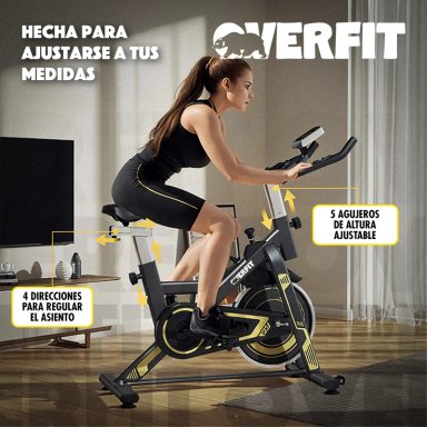 BICICLETA DE SPINNING PRO OVERFIT ESTATICA FITNESS GYM 6 KG - 5
