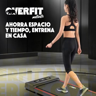 TROTADORA 1.5 HP OVERFIT CAMINADORA ELECTRICA PLEGABLE 8KM/H - 8