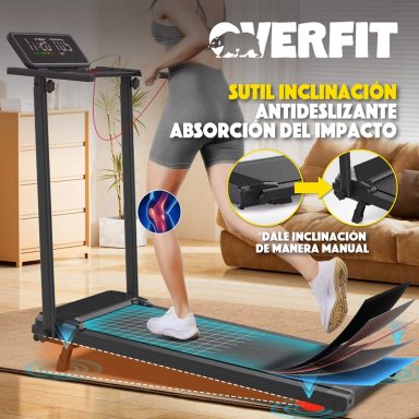TROTADORA 2 HP OVERFIT CAMINADORA ELECTRICA PLEGABLE 12 KM/H - 5