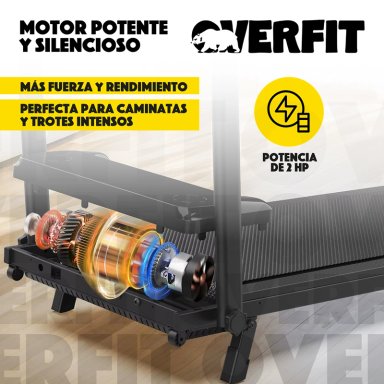TROTADORA 2 HP OVERFIT CAMINADORA ELECTRICA PLEGABLE 12 KM/H - 6