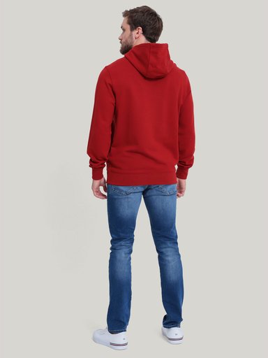 POLERÓN ALGODÓN HOMBRE TOMMY HILFIGER ROJO HOODIE CON LOGO BORDADO - 3