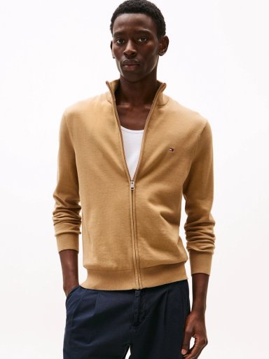 SWEATER ESSENTIAL COTTON CON CIERRE - 1