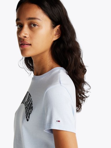 POLERA CON LOGO DE FLORES REGULAR FIT - 4
