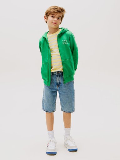 POLERON HOODIE DE NIÑO FLAG CON CIERRE - 2