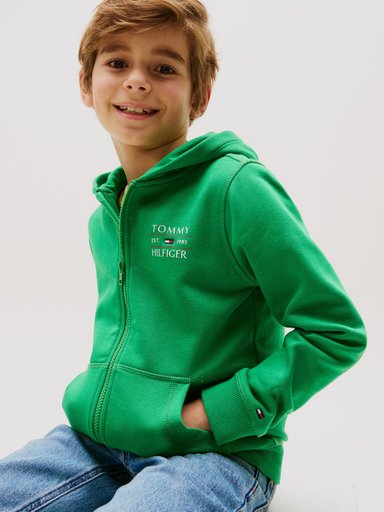 POLERON HOODIE DE NIÑO FLAG CON CIERRE - 4